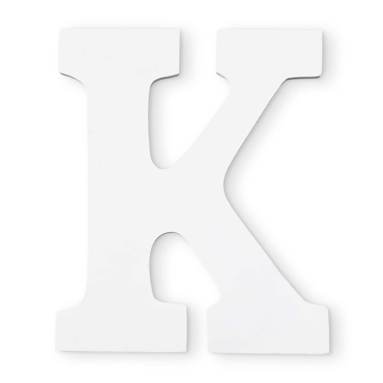 6 Pack: 9" White MDF Whimsy Letter by Make Market®
